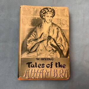 Washington Irving Tales of the Alhambra 1955 3rd Ed Spain Illustrated Old Book